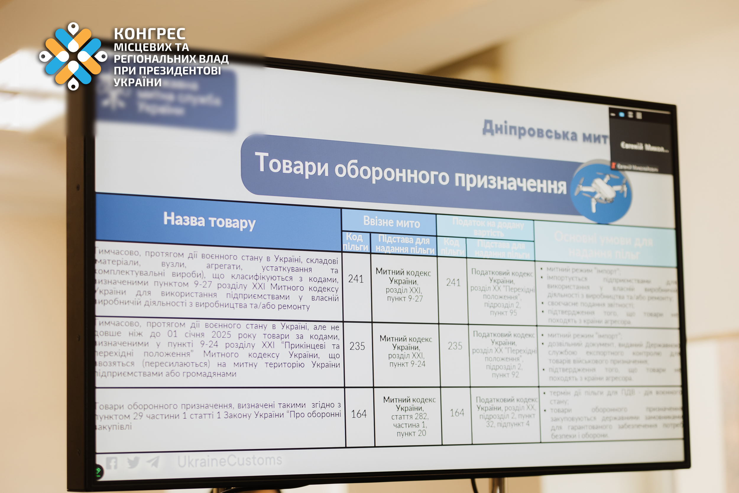 Ключові правила були виведені на екран