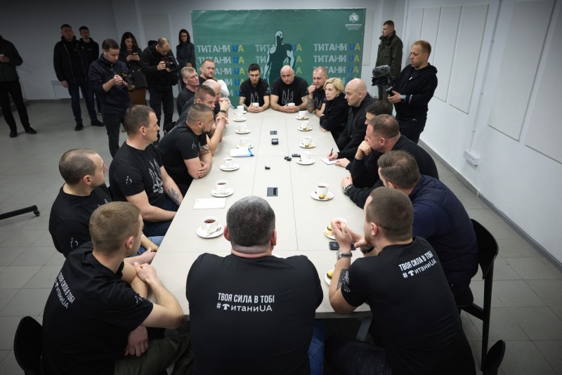 Амбасадори проєкту #ТитаниUA на зустрічі з Главой держави та очільником області