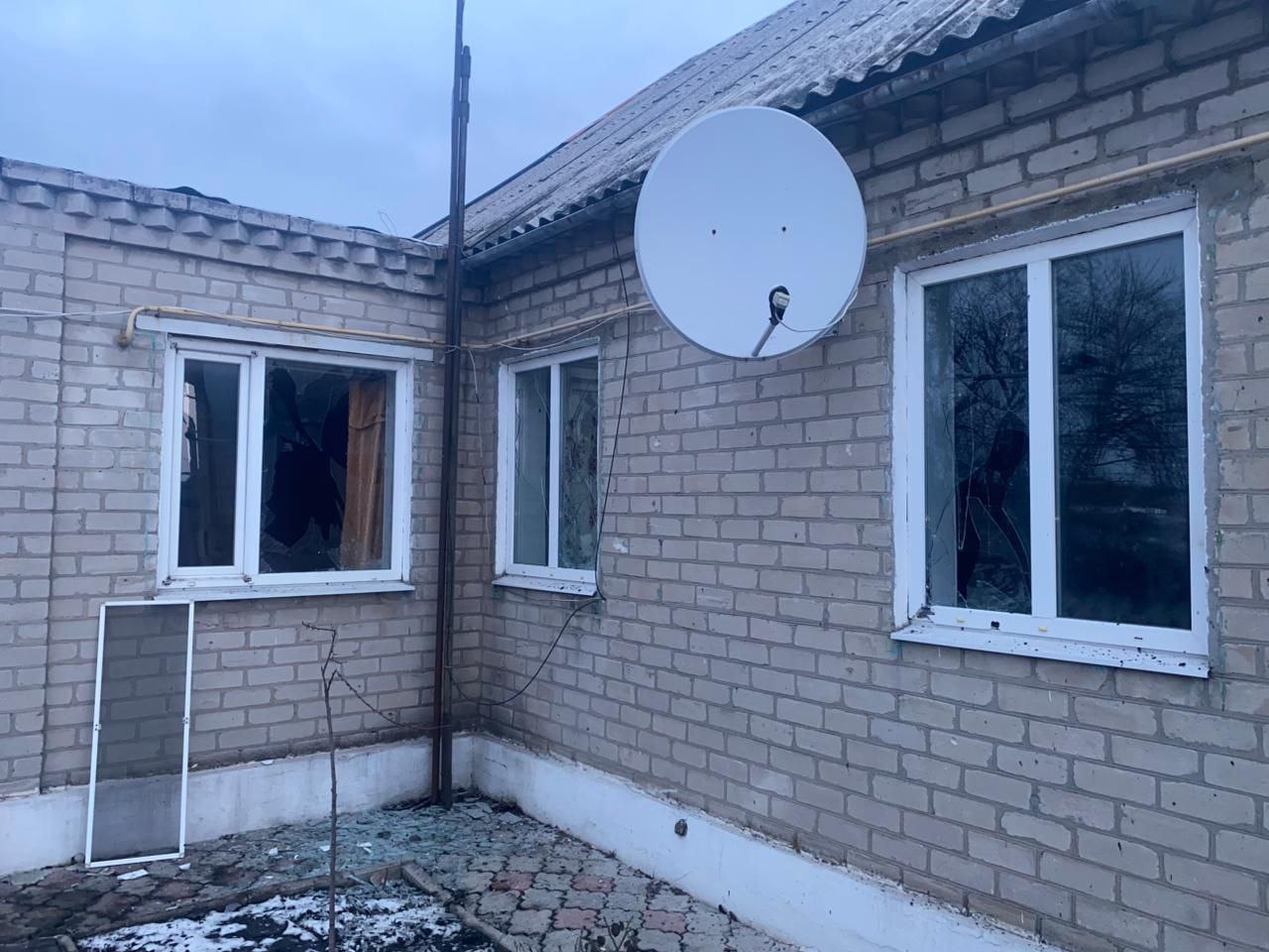 Пошкоджений приватний будинок на Синельниківщині