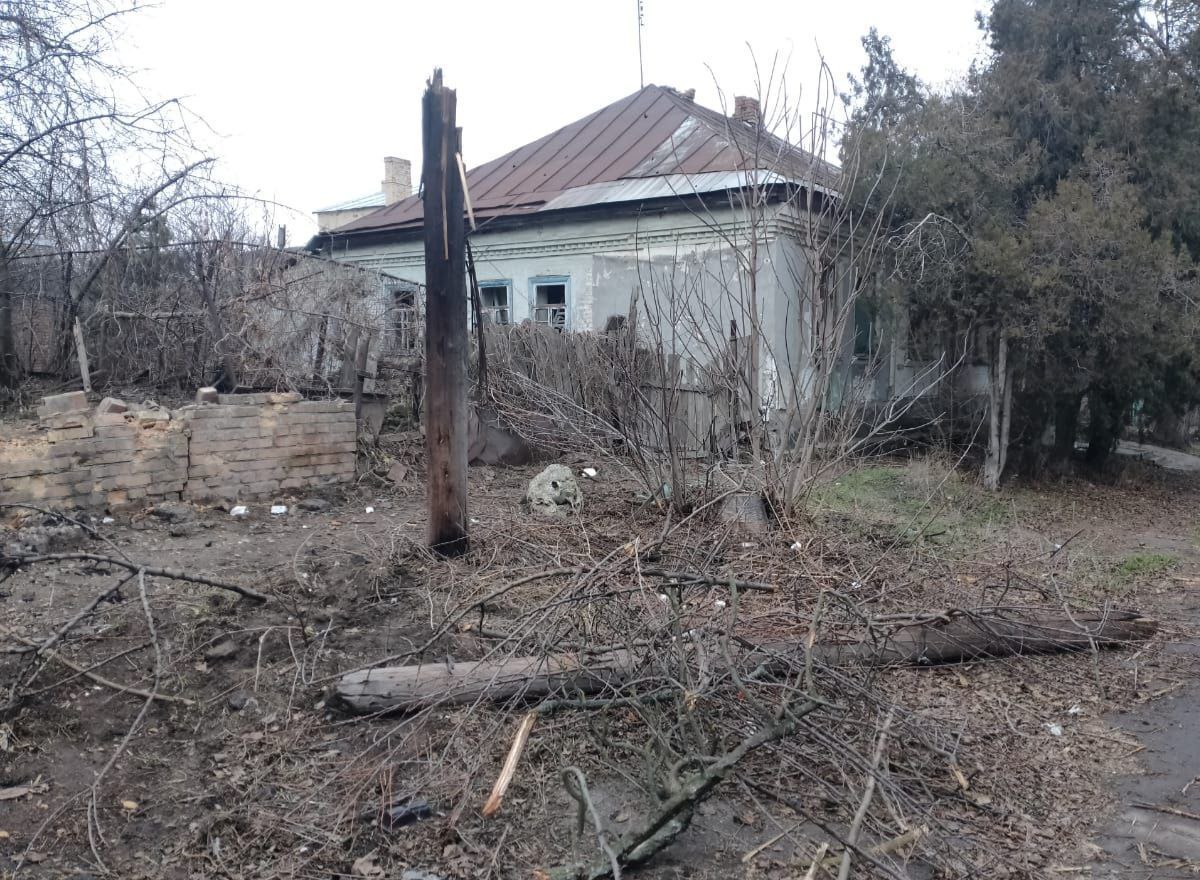 Пошкоджений приватний будинок на Нікопольщині