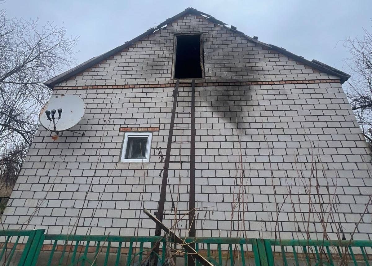 Понівечена приватна оселя у Нікопольському районі 