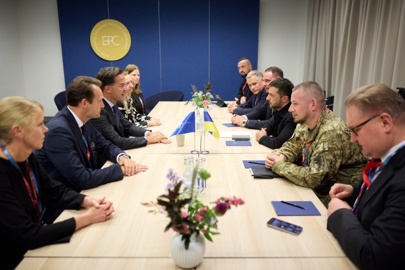 Президент України Володимир Зеленський провів зустріч із Генеральним секретарем НАТО Марком Рютте