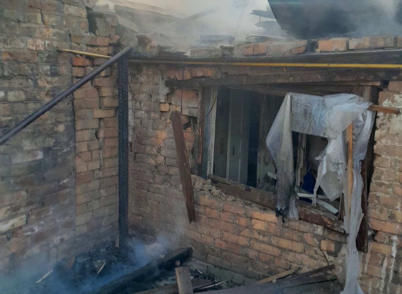 У потрощеній хаті задимлення 